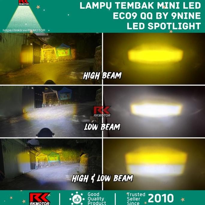 Lampu Sorot Mini Spotlight Led Eco9 Qq Luminos 2 Warna 3 Mode Baru