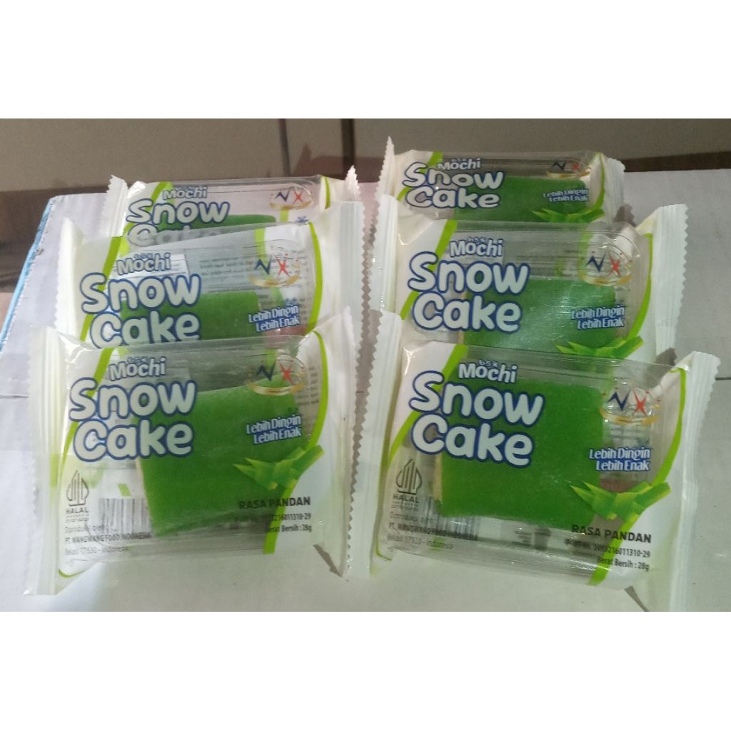 

Mochi Snow Cake Rasa Pandan