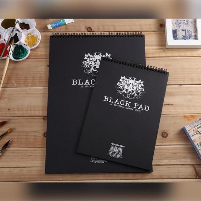 

Potentate Black Paper Wire Sketch Book A4 - 120Gsm