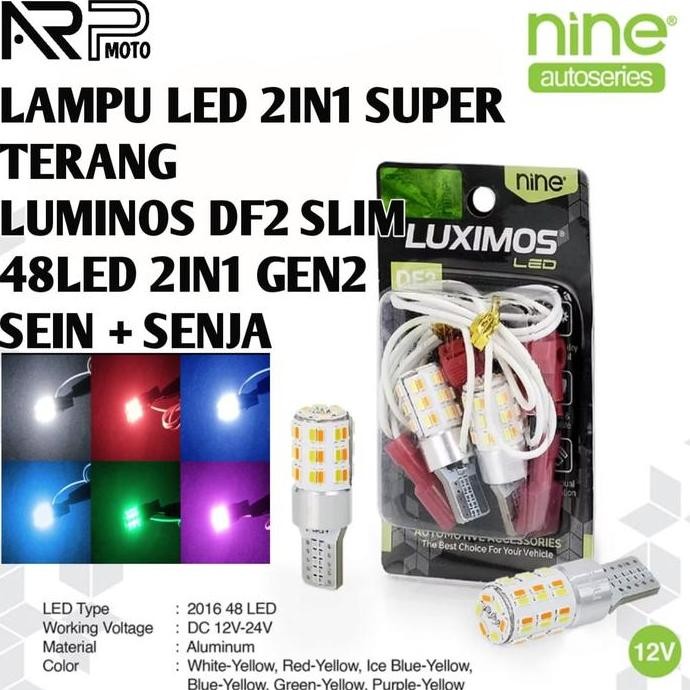 Lampu Sein + Senja 2 Mode Slim Super Terang 48Led 2 In 1 Luminos Df2 Sein Dajjal Dakjal Dajal Univer