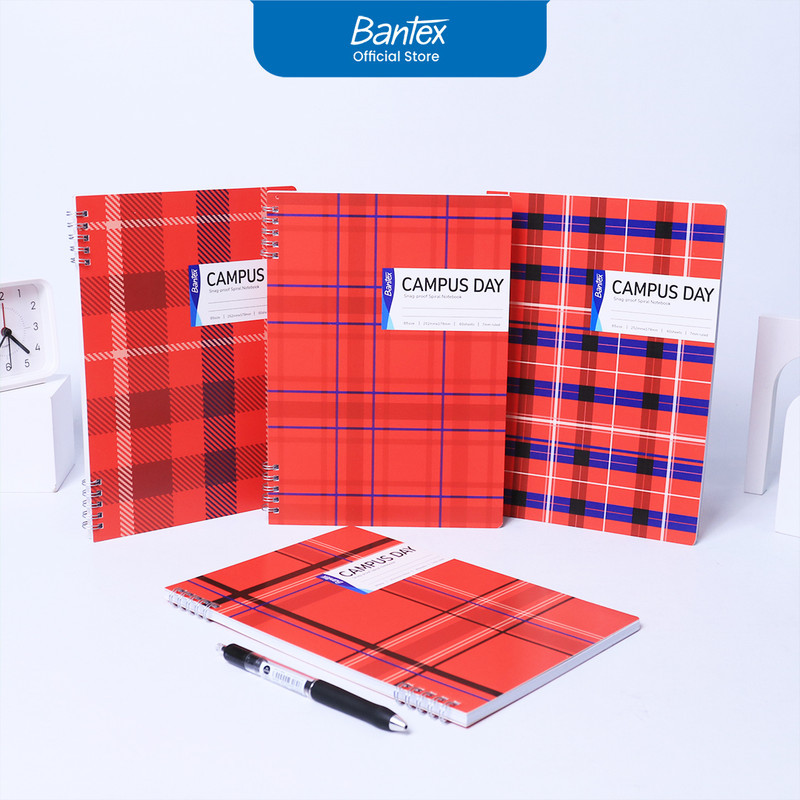 

Bantex Spiral Notebook B5 70 gsm Bergaris Campus Kotak Modern Buku Catatan Tugas Sekolah SPB560-005