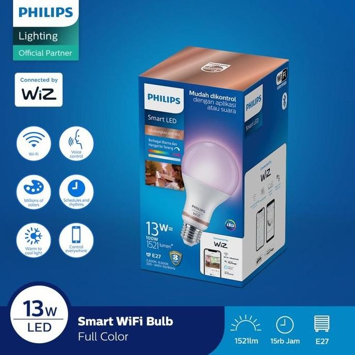 Philips Led Bulb Wifi Ble 13W New Stok