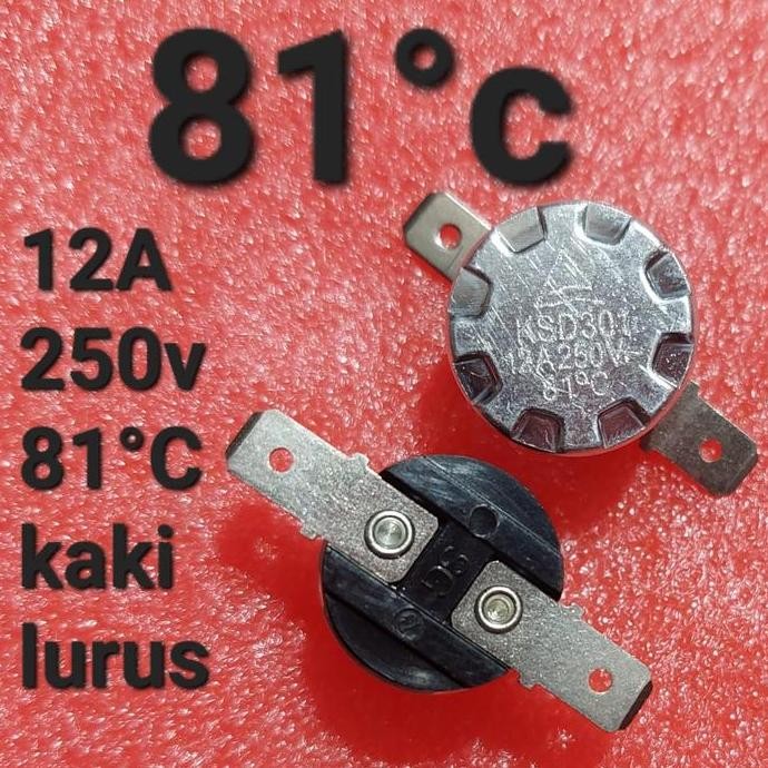 THERMOSTAT BIMETAL KSD301 KSD302 KSD 301 302 10A 250V NC OTOMATIS SUHU