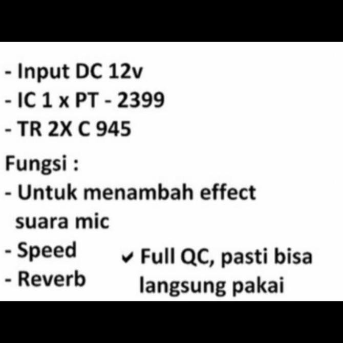 DIGITAL MIC ECHO REFEATER 2 POT POTENSIO 810 820 2 TR + SPEED REVERB