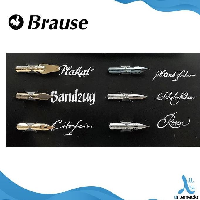 

Mata Pena Kaligrafi Brause Set 3 Metal Nib Calligraphy Writing