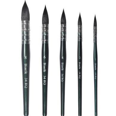 

B 34 RQ watercolor mop brush Squirrel mixed hair