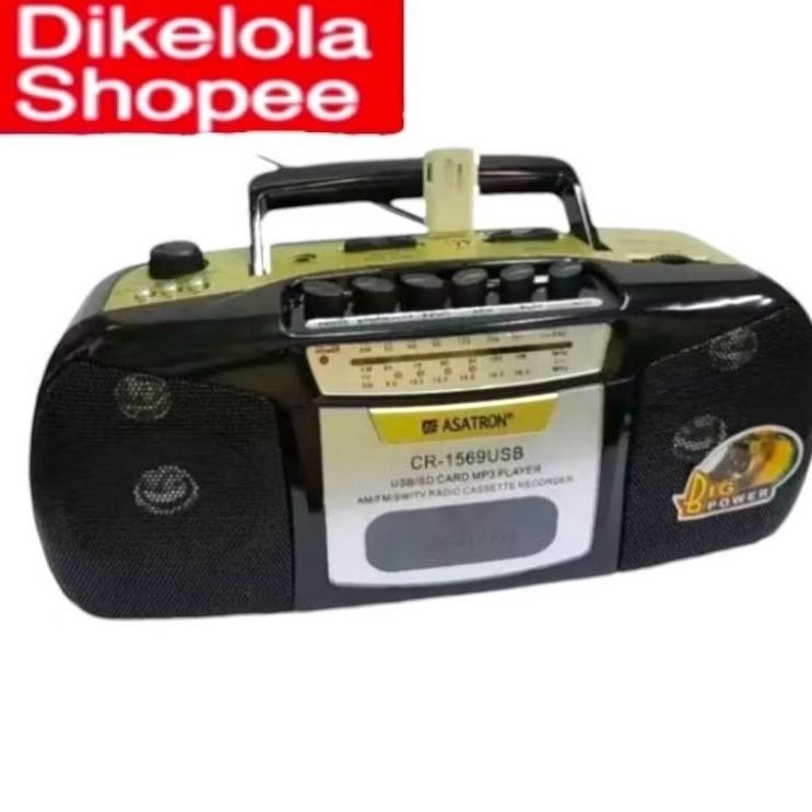 Radio Kaset Radio Besar Asatron 1569Usb 1569Usb Radio Am Fm Sw Tv Radio Kaset