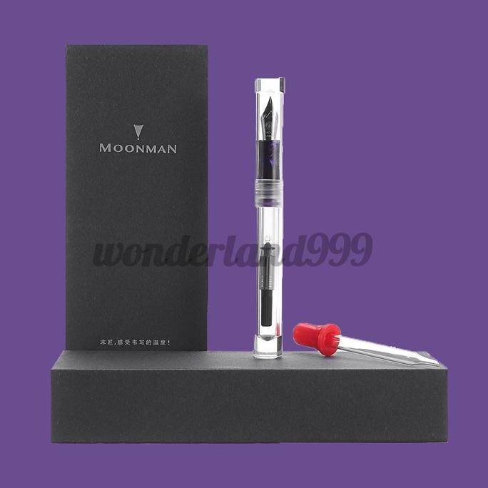 

TERLARIS! Moonman C1 Transparent Eyedropper Fountain Pen, Eye Dropper Filling