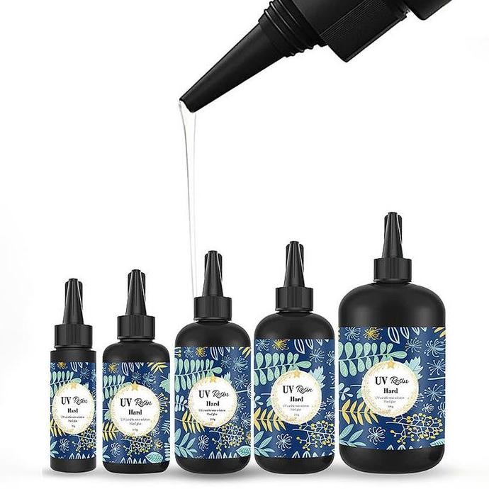 

25/60G Resin Uv Hard Universal Uv Glue Diy Resin Uv Bening Epoxy Resin Clear Utk Diy Casing Hp/Perhiasan/Gantungan Kunci Craft Diy
