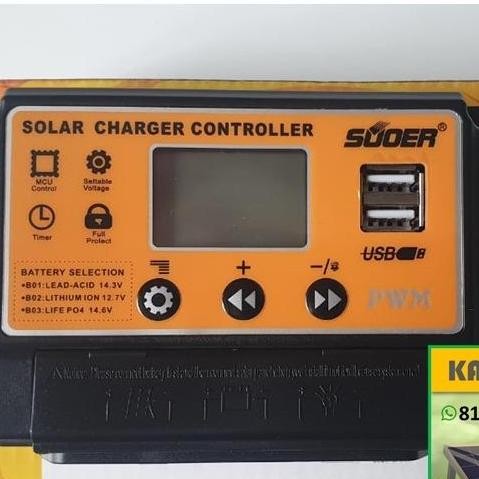 Solar Charge Controller Scc 30 A 30A Suoer Lithium