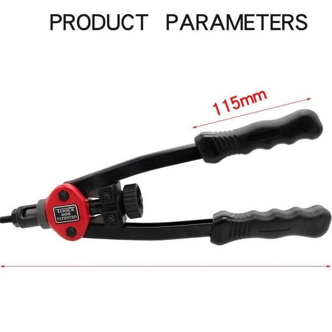 Tang Rivet Paku Mur Tanam M3 M4 M5 M6 M8 Dan M10 Nut Ripet Tembak Hand Riveters With Nuts 60 Pcs