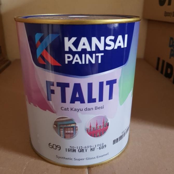 

Cat Minyak Ftalit Kansai Paint Iron Grey 115-609