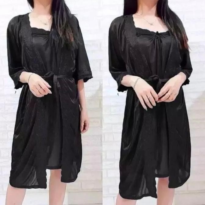 VW Collection - Baju Tidur Wanita, Kimono Tricot Size L & Jumbo