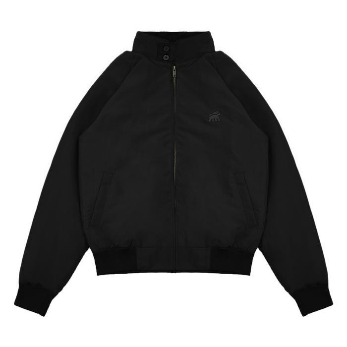 FF House of Smith Harrington Jacket Hangor Black #6 - Jaket Harrington Pria Hitam