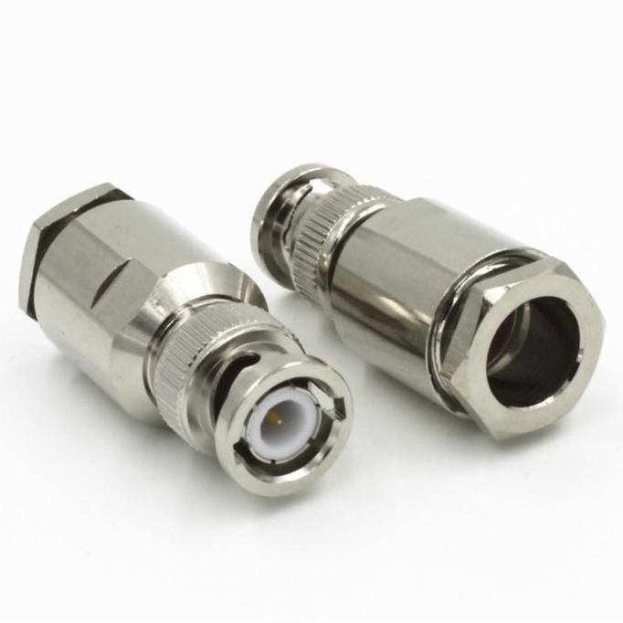 DV158 - KONEKTOR BNC MALE CLAMP TO CABLE RG214 Rg8 LMR400