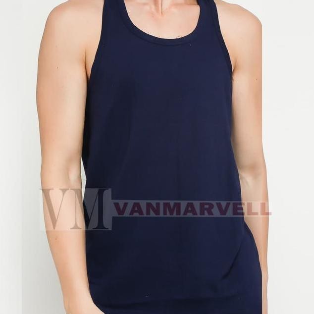 Vm Kaos Jumbo Singlet Polos Dalaman Pria
