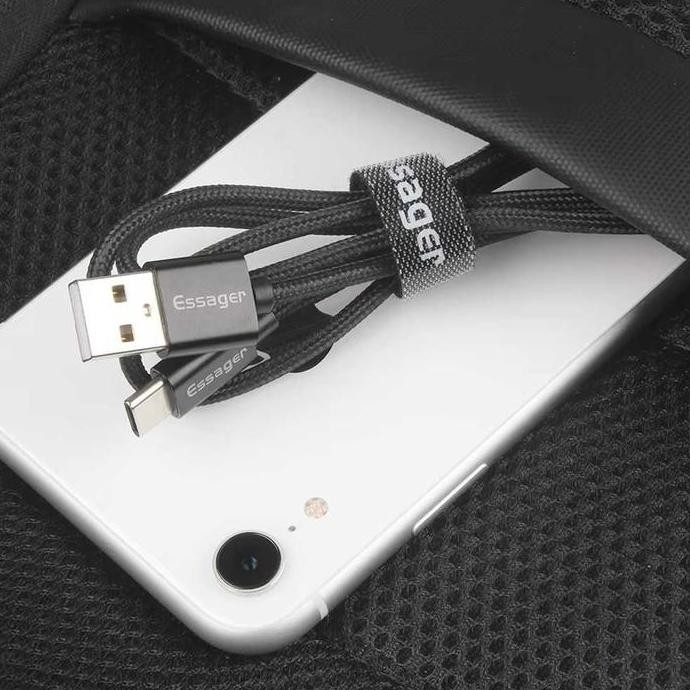 

Essager Strap Cable Tie Pengikat Kabel Velcro Organizer Nylon - Exd-Kba01