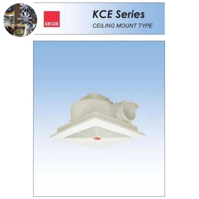 TERBARU - Exhos plafon KRUGER 6,4inc KCE 160X 28watt/1045rpm 50/60hz 220v 1ph