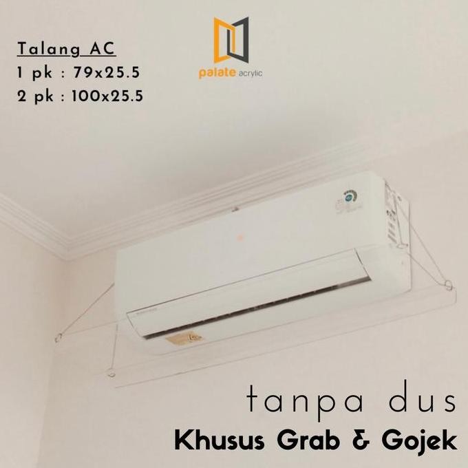 DS100 }} AKRILIK PENAHAN HEMBUSAN AC 2PK / AKRILIK TALANG AC 2PK