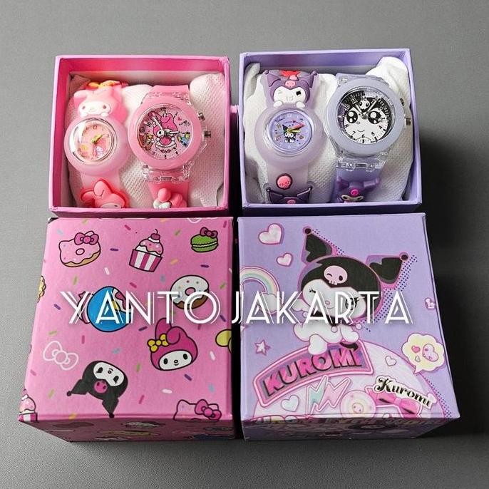 Jam tangan anak perempuan 2 in 1