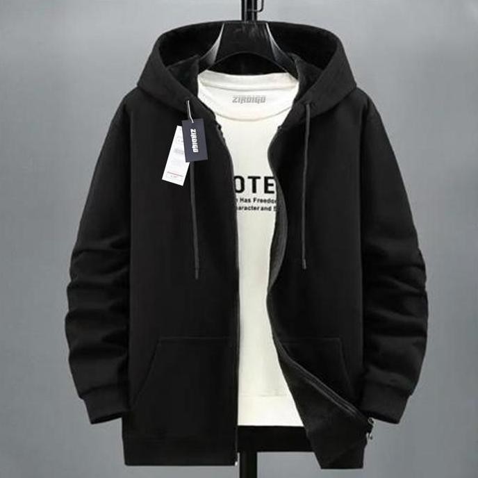 Zirdigo Jaket Zipper Distro Polos Unisex Jaket Resleting