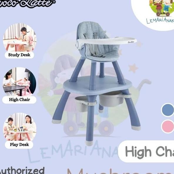 Cocolatte Hh Chair Kursi Makan Bayi Mushroom Kursi Makan Anak