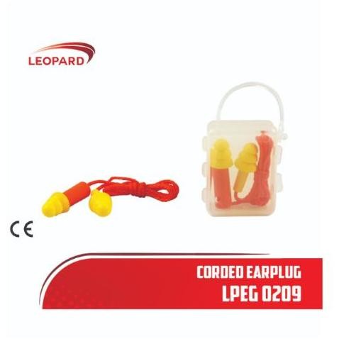 EARPLUG CORDED EAR PLUGS CASING LEOPARD LPEG 0209 ORIGINAL EARPLUG 28 DB ORIGINAL DAN TERPERCAYA