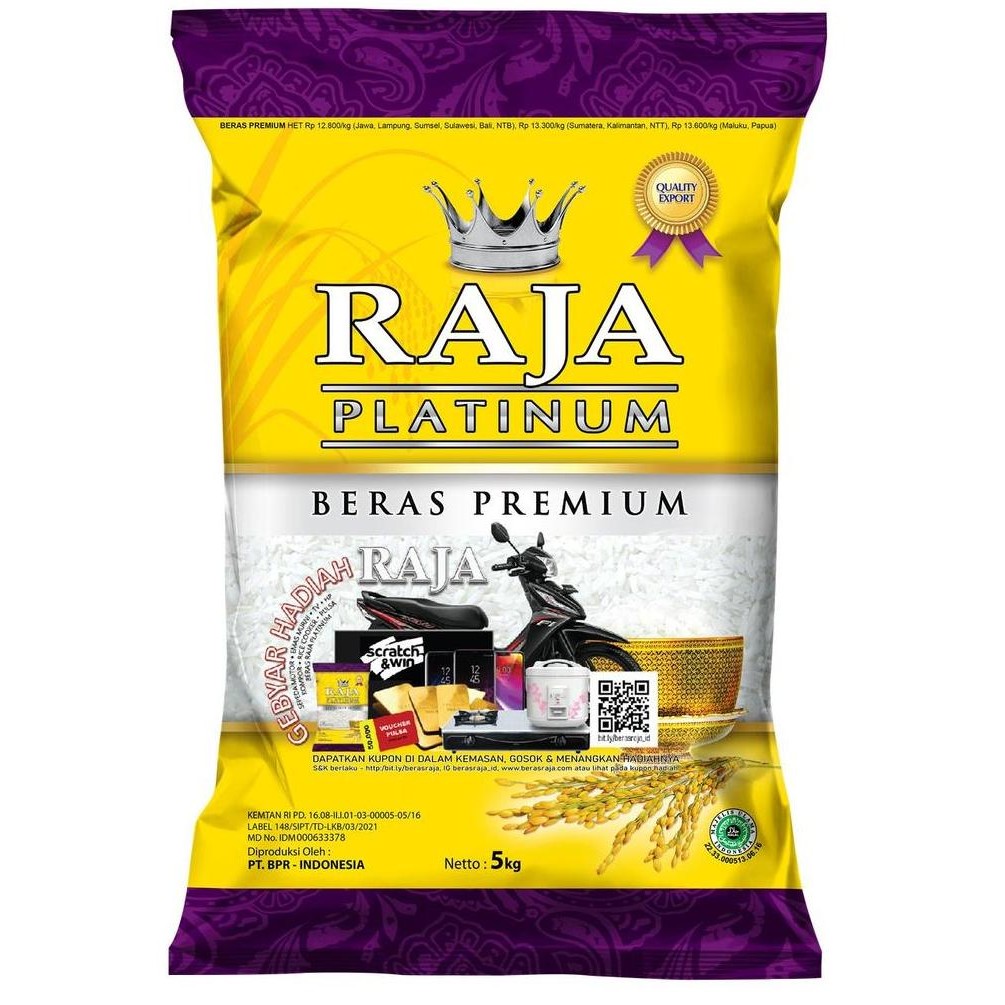 

Raja Platinum Super Beras Putih 5 kg