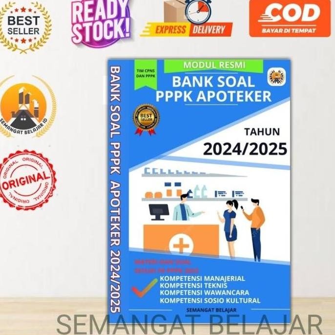 Promo Buku Pppk Apoteker Asisten Apoteker 2024-2025 - Buku Bank Soal Pppk Apoteker Asisten Apoteker