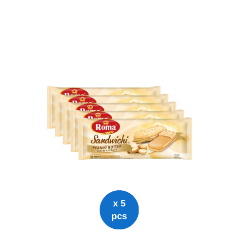 

Roma Sandwichi Peanut Butter 157gr x 5 pcs