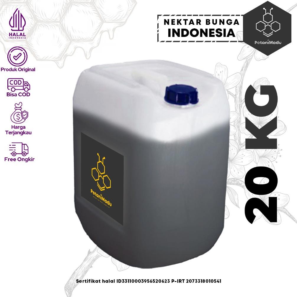 

(Terbaru) GROSIR | 20 KG - Madu Asli Murni Original Raw Honey 100% (Terlaris)