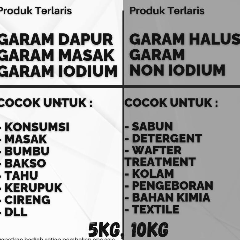 

(Terbaru) GARAM HALUS 5KG - GARAM DAPUR 5KG - GARAM MASAK 5KG - GARAM - GARAM NON IODIUM - GARAM KONSUMSI - GARAM HALUS - GARAM DEBU - GARAM TEPUNG - GARAM BUMBU - GARAM IODIUM - GARAM 5KG - GARAM 5KG - GARAM HALUS 5KG - GARAM HALUS 10KG (Terlaris)