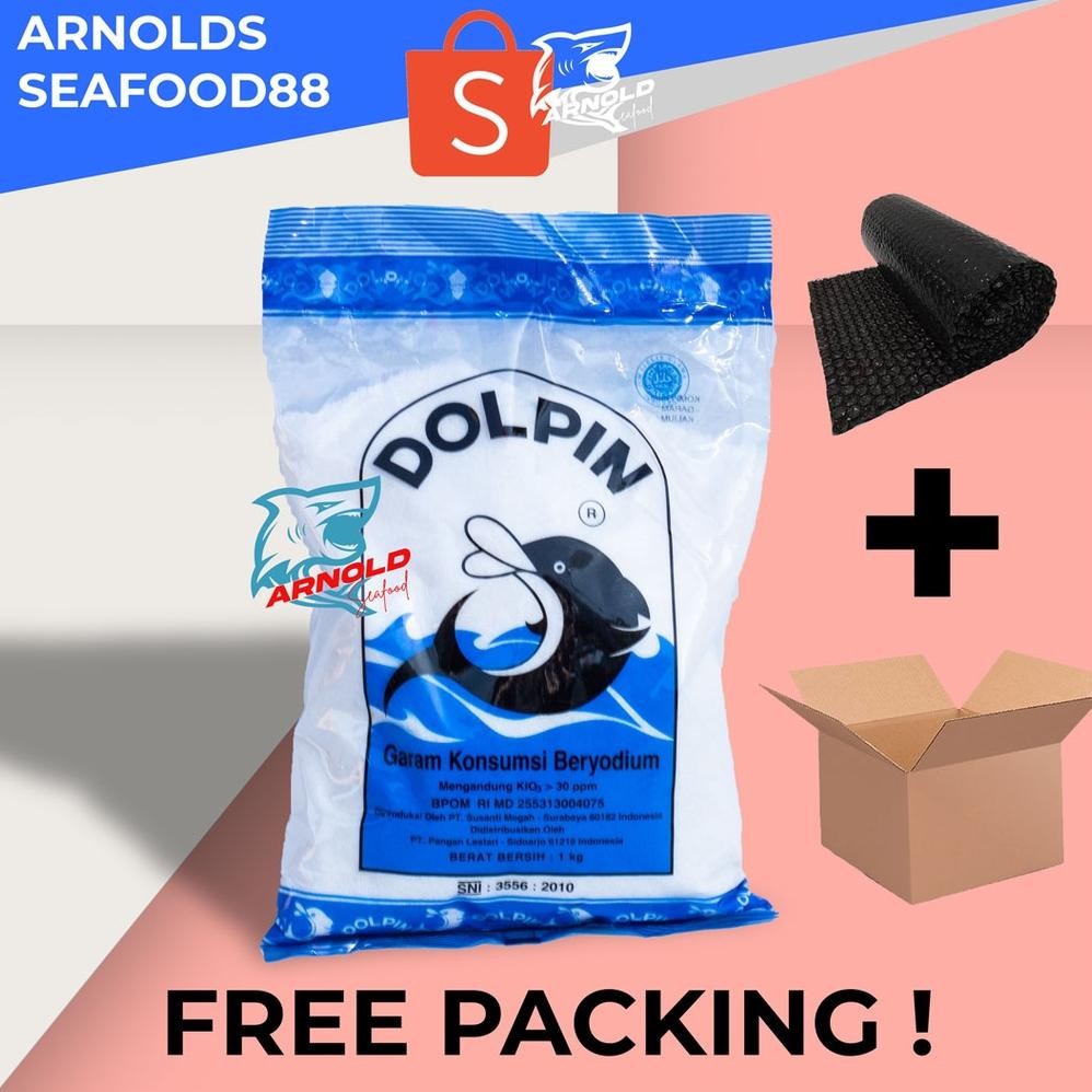 

(Terbaru) Garam Dolphin Meja 500 gram / Garem Dolpin Beryodium (Terlaris)