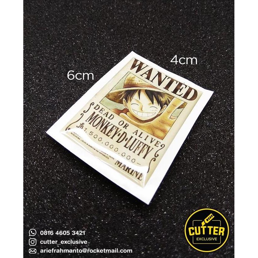 

DF260>> emblem sticker resin BOUNTY HUNTER LUFFY ONE PIECE