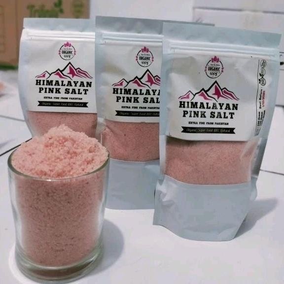 

(Terbaru) Garam Himalaya Pink Salt Organic//Original Premium 500gr NON GMO (Terlaris)