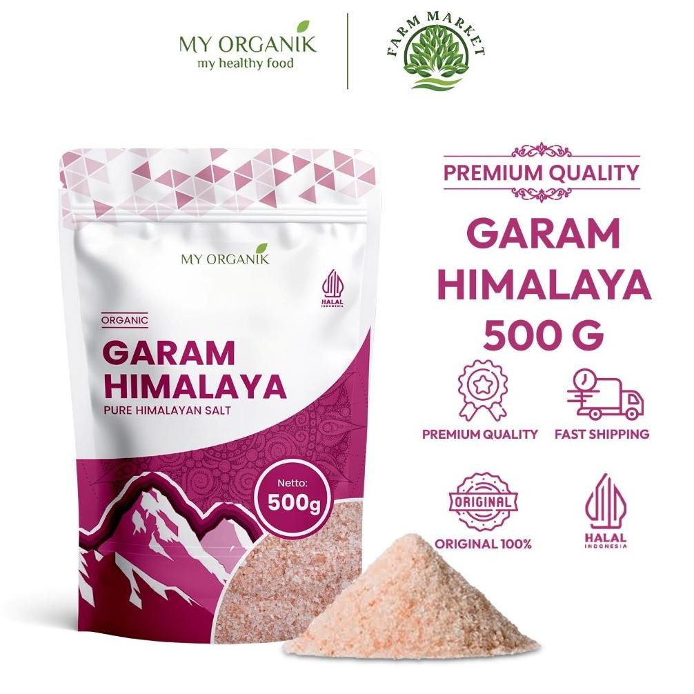 

(Terbaru) My Organik Garam Himalaya Original 500gr Asli Organik Himalayan Salt Himsalt Organic Premium MPASI (Terlaris)