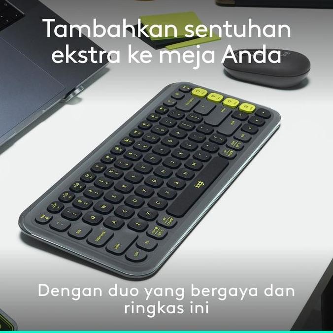 

Logitech Pop Icon Combo, Kombo Keyboard Dan Mouse Bluetooth, Mengetik Dengan Nyaman, Tombol Key Dan Tombol Yang Dapat Diprogram, Klik Hening, Easy-Switch Hingga 3 Perangkat