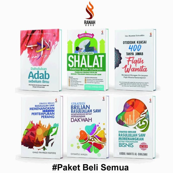 

(Isi 6 Buku) Ranah Buku Literasi - Buku Fiqih, Shalat, Perang, Dakwah, Bisnis, Adab - Ranah Buku