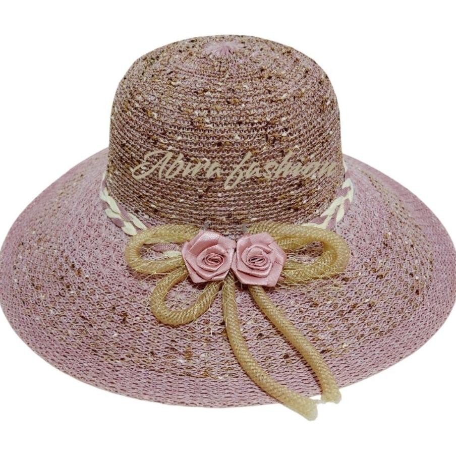 Topi Pantai Wanita Korea Visor Anti Sinar Uv Bulat Summer Hat Kekinian