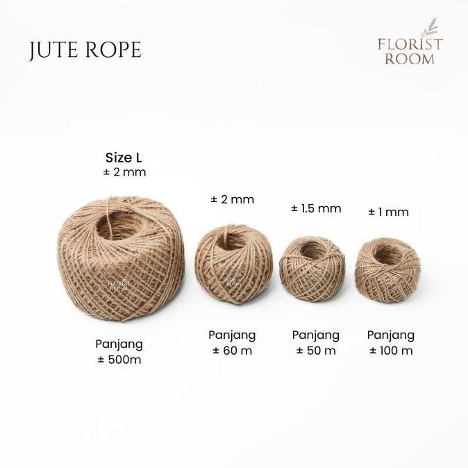 

JUTE ROPE - TALI GONI - DIY - NATURAL ROPE - TALI KADO ORIGINAL DAN TERPERCAYA
