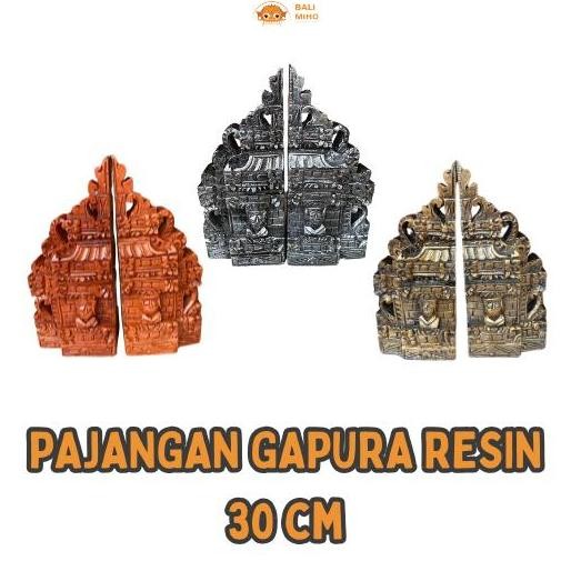 Ready oke] Pajangan Gapura Resin 30 cm - Patung Gapura - Pajangan Gerbang Bali - Pajangan Patung Pin