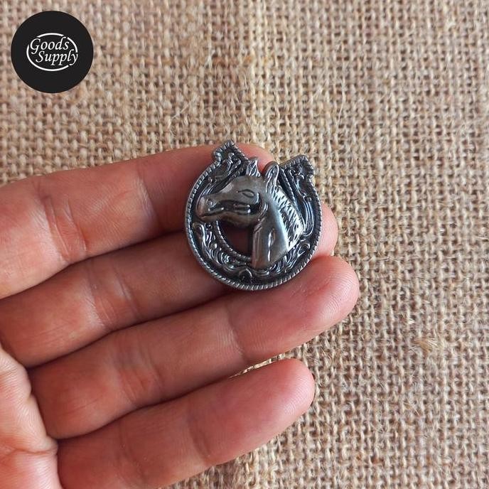 

,,,,,,,] Horse - Saddle Screwback Concho Wallet Bag Belt Leather Craft Accessories