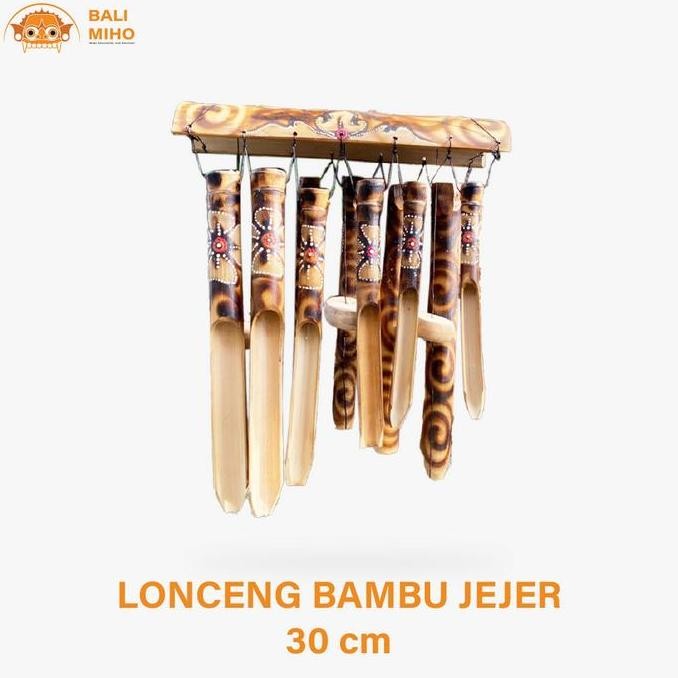 

>>>>>] Lonceng Angin Jejer Bambu Motif Bunga Totol Ukuran 30 cm - Kerajinan