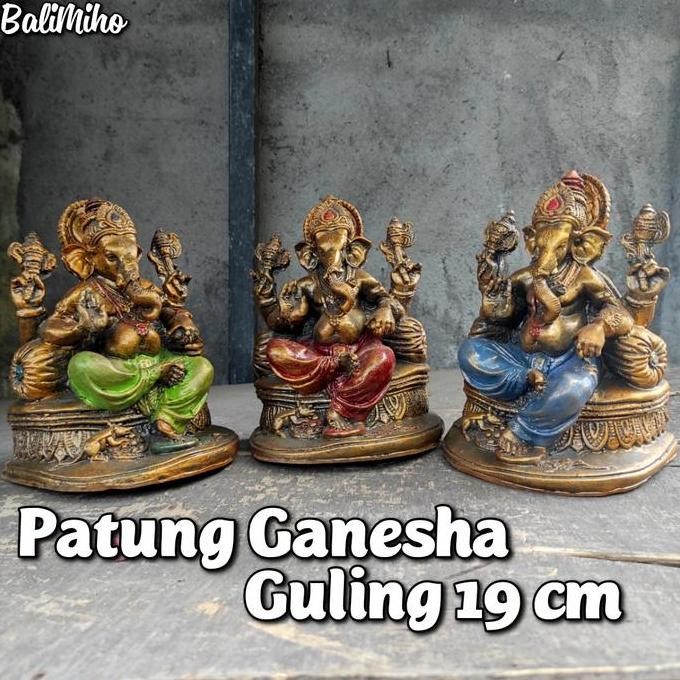 """] Patung Ganesha 19 cm Antik/Patung Dewa Ganesha/Patung Ganesa/Dewa
