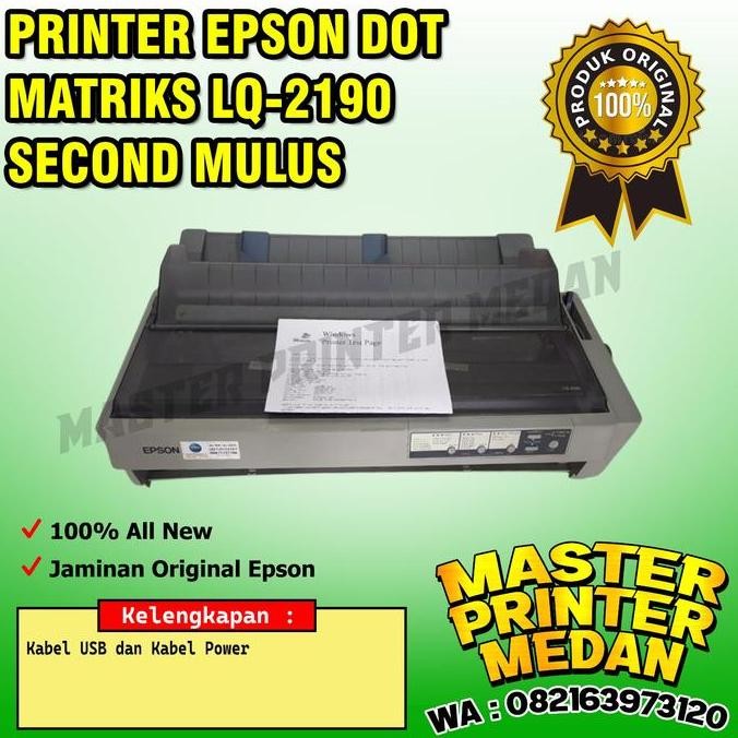 paling diminati] PRINTER EPSON LQ-2190 LQ 2190 LQ2190 DOT MATRIKS SECOND MULUS