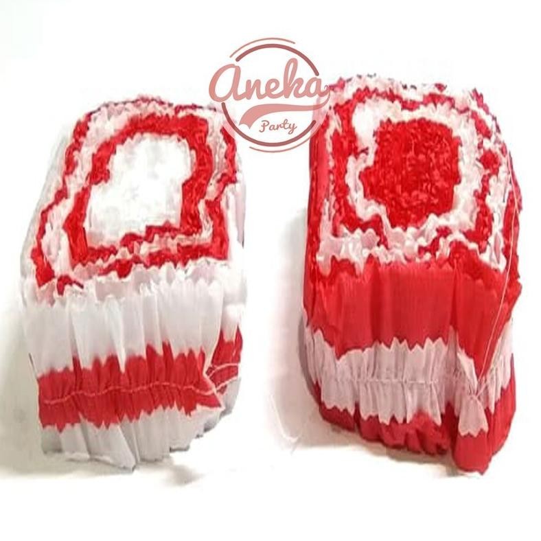 

Io-98 Isi 12 Kertas Krep Serut Merah Putih / Hiasan 17 Agustus / Kertas Krep Jahit Hut Ri Merah Putih