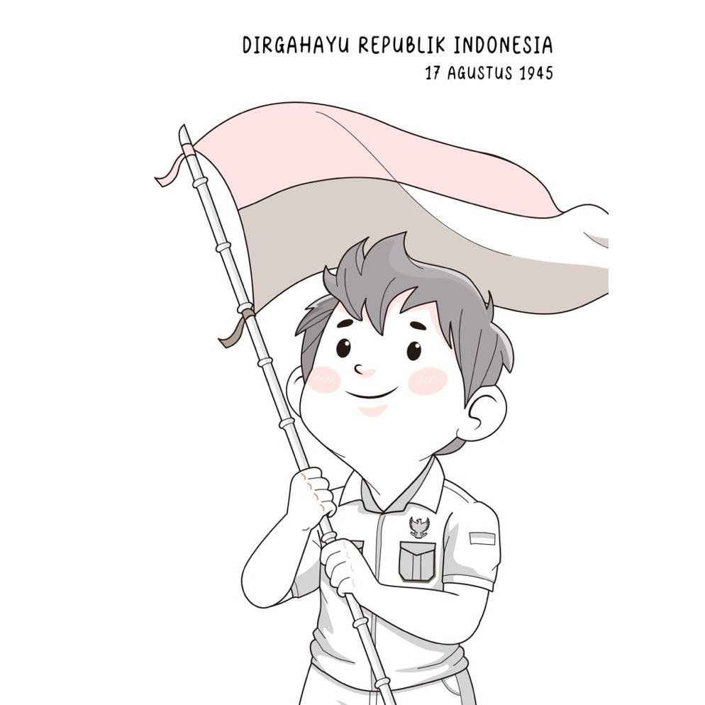 

Gha-65 15 Lembar A5 | Kertas Mewarnai Tema 17 Agustus, Hari Kemerdekaan | 15 Kertas Gambar Berbeda