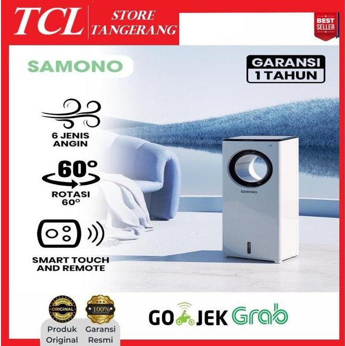 Samono Sw - Ac25 Kipas Bladeless Air Cooler Fan Penyejuk Ruangan 2,5 L Co