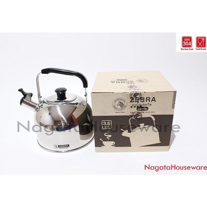Ceret Teko Siul Bunyi Stainless Whistlin Kettle Smart Zebra 113524 Teh
