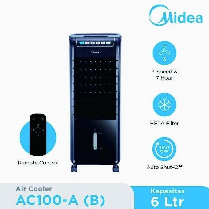 Midea Ac100Ab Air Cooler Tower Fan Hitam Co